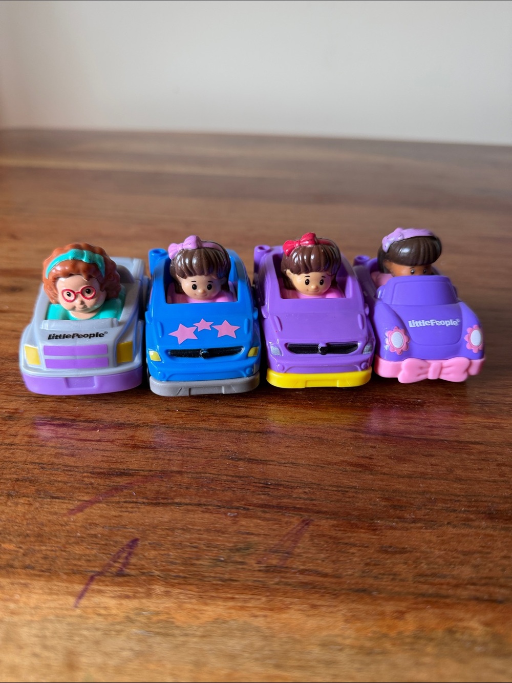 Bundle Little People Wheelies 4 Girls Purple